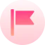 Red flag icon 64x64