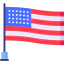 United states of america icon 64x64