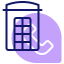 Telephone booth icon 64x64