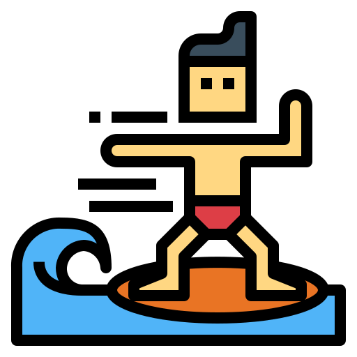 Surfing icon