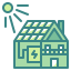 Solar house icon 64x64