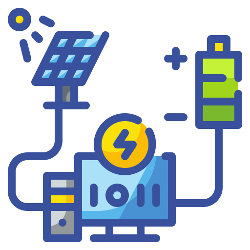 Solar panel icon