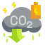 Carbon dioxide icon 64x64