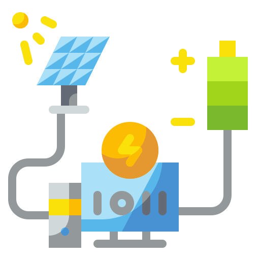 Solar panel icon