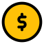 Dollar sign icon 64x64