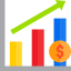Bar graph icon 64x64
