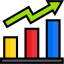 Bar graph icon 64x64