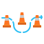 Traffic cone icon 64x64
