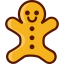 Gingerbread man icon 64x64