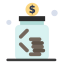 Saving money icon 64x64