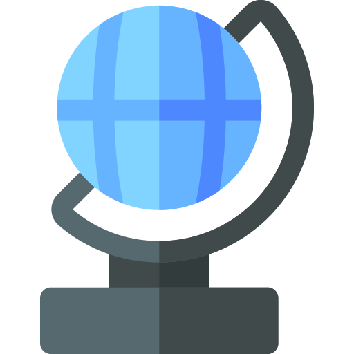 Globe grid icon
