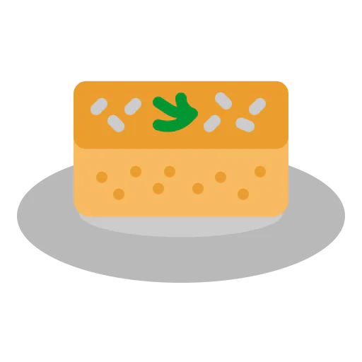 Egg cake icon