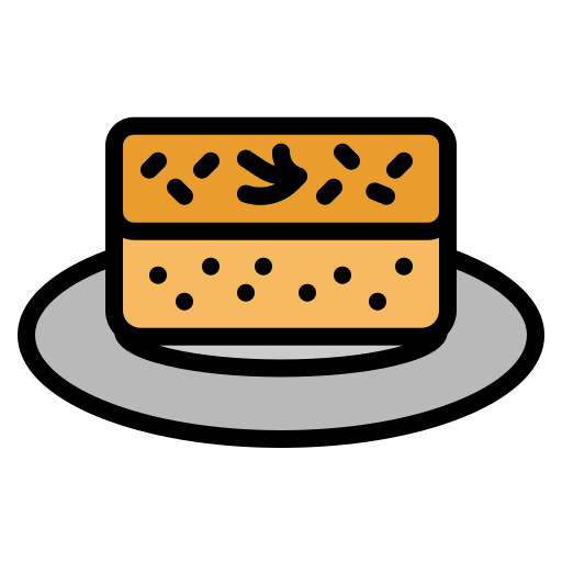 Egg cake icon