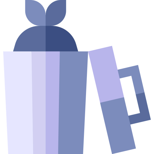 Trash bin icon