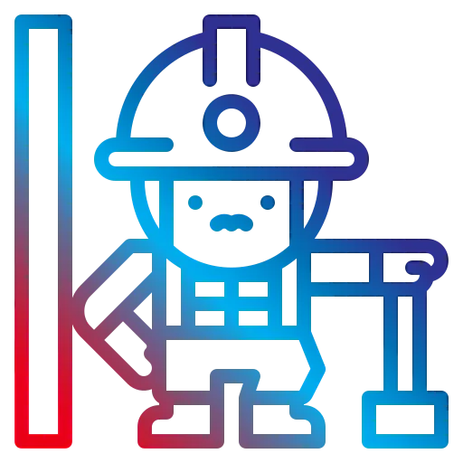 Construction worker icon