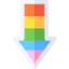 Down arrow icon 64x64
