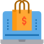 Online shopping icon 64x64