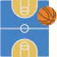Basketball court icon 64x64