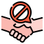No handshake ícono 64x64