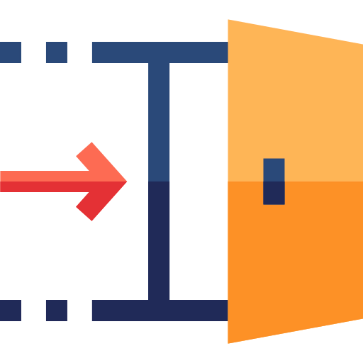 Exit door icon