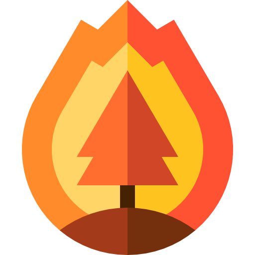 Forest fire icon