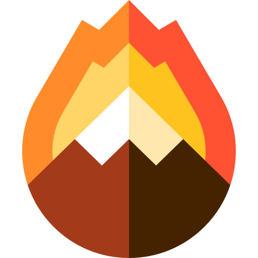 Forest fire icon