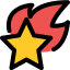 Falling star icon 64x64