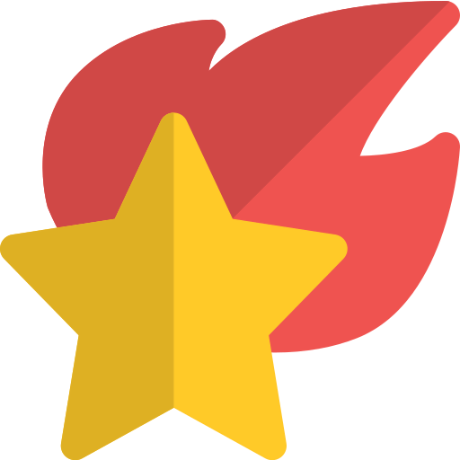 Falling star icon
