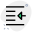 Outdent icon 64x64