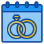 Wedding rings icon 64x64