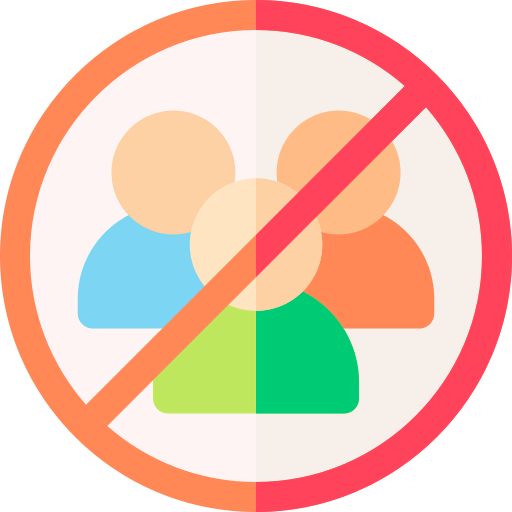 Avoid crowds icon