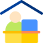 Working at home icon 64x64