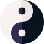 Yin yang symbol icon 64x64