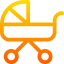 Baby carriage icon 64x64