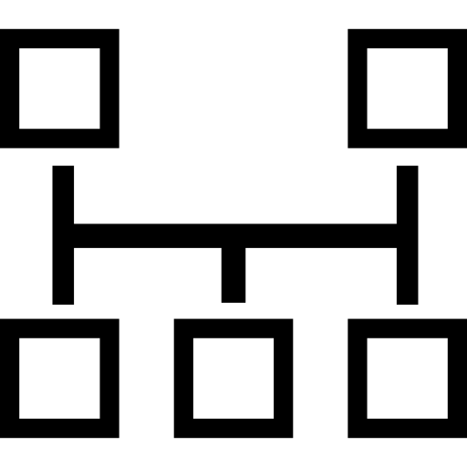 Blocks scheme icon