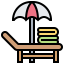 Sunbed icon 64x64