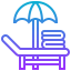 Sunbed icon 64x64