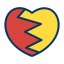 Broken heart icon 64x64