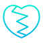 Broken heart icon 64x64