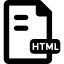 HTML File 图标 64x64