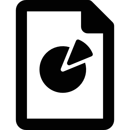 Pie Chart Document icon