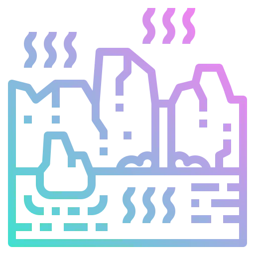 Hot spring icon