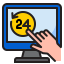24 hours icon 64x64
