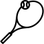 Tennis Racket and Ball icon 64x64