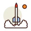 Запуск ракеты иконка 64x64