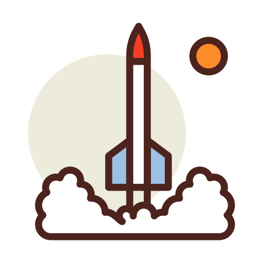 Rocket launch icon
