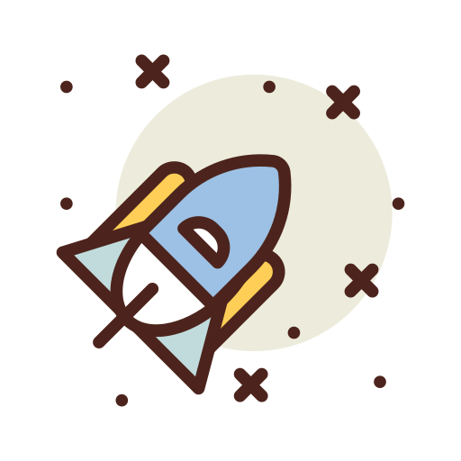 Rocket launch icon