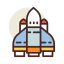 Космический корабль иконка 64x64