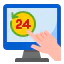 24 hours icon 64x64