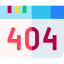 404 error biểu tượng 64x64